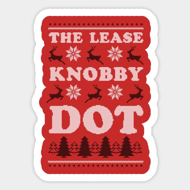 The Lease Knobby Dot Sticker by dumbshirts